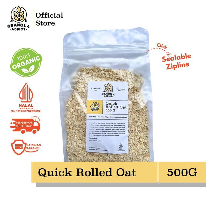 instanGasPoll- Granola Addict - Quick Rolled Oat / Gandum Instant 500G