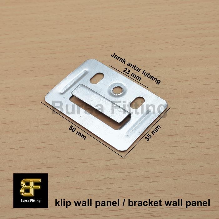 Klip wall panel / braket wall panel / klip besi wpc wall panel