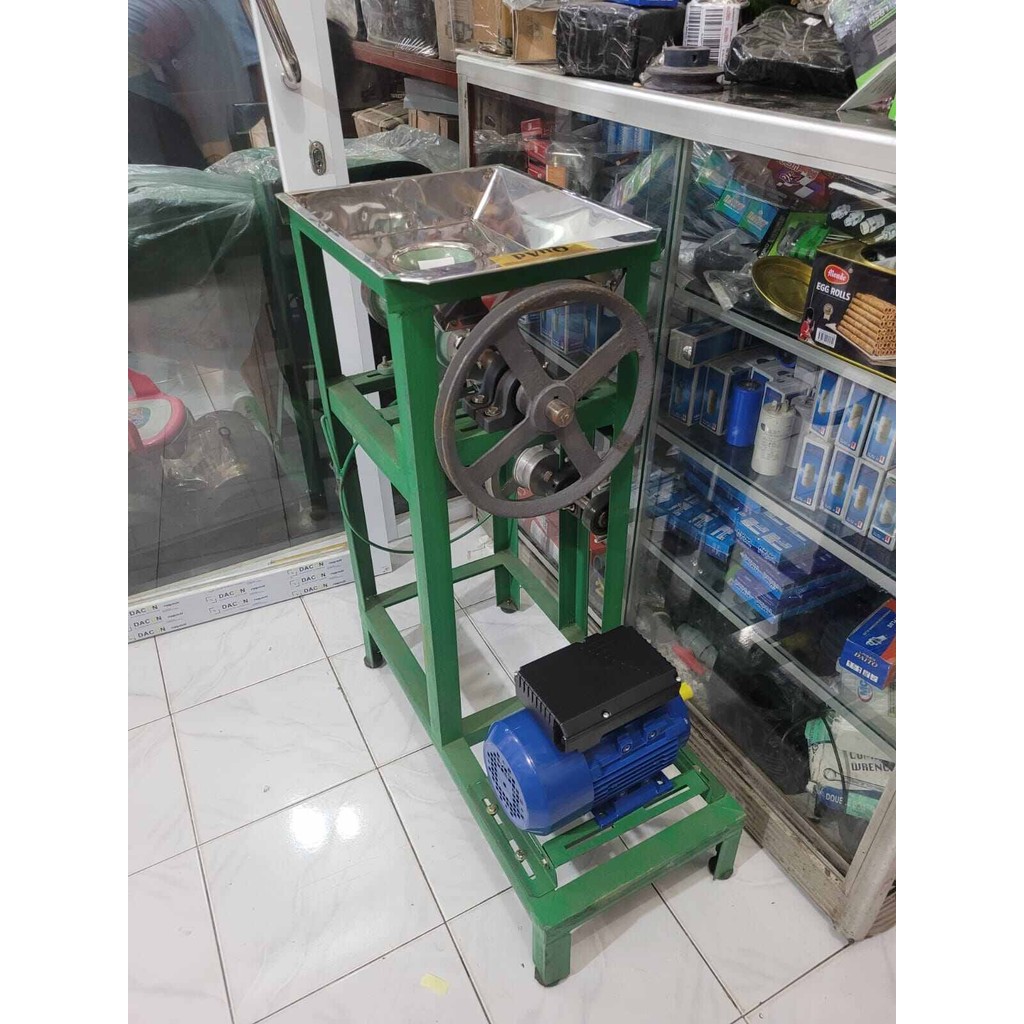 Mesin Giling Daging/Kacang Tanah+Dinamo Elektromotor 1HP Listrik