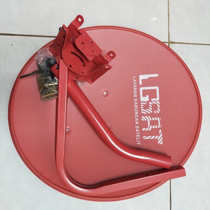 3j4e- Paket Fullset Parabola Mini 45Cm Bonus Receiver ,Lnb , Kabel Garansi Pabrik