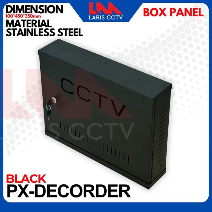Box Cctv Px-Decoder Panel Stainless Steel Dengan Kunci Pengaman