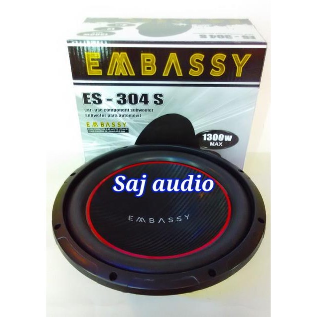 Subwoofer Badak EMBASSY ES-304s Single Coil 1300 Watts....