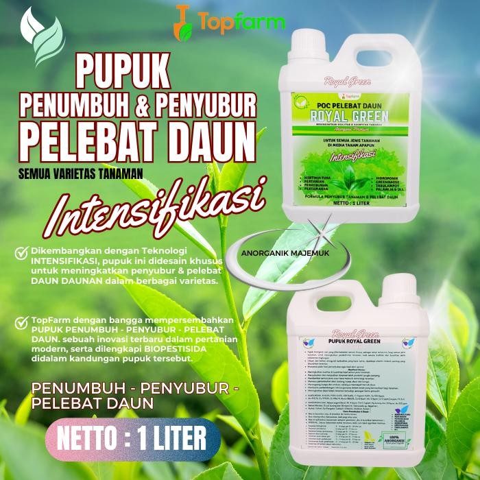 Pupuk Pelebat Daun / POC Daun / Pupuk Cair Penyubur Tanaman / Booster Pelebat Daun Hijau / Pupuk