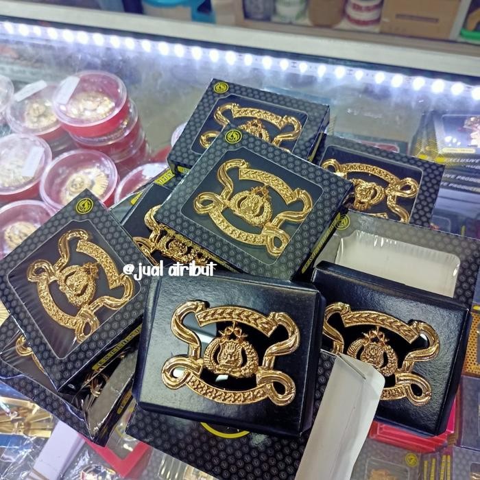 e73c- Baret Merah Camel + Emblem Reserse/Densus Reskrim Mika Exclusive