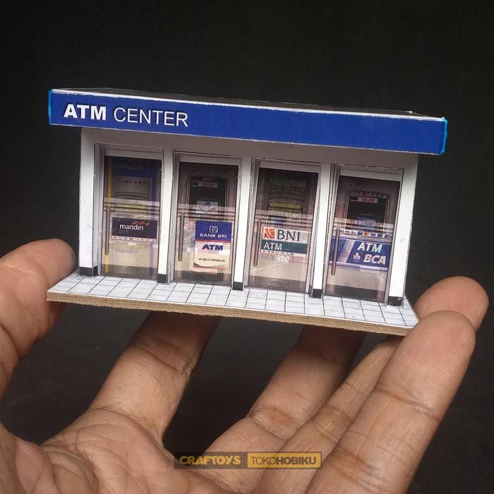 DIORAMA DIECAST - MINIATUR ATM CENTER