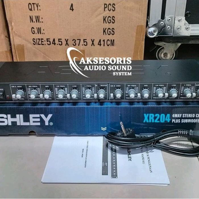 Crossover Aktif Ashley XR204 4 Way Subwoofer Original Produk