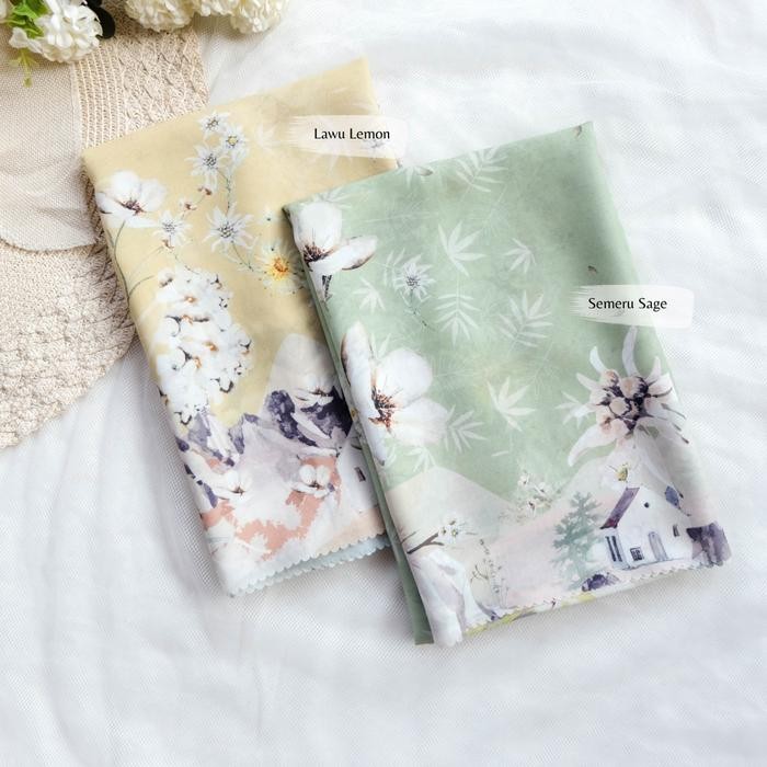 mcgz- Hira - Hijabwanitacantik - Edelweiss Scarf Jumbo Hijab Polycotton Premium Printing