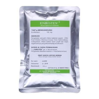PetShoPq- Obat Hewan Enroten 100Gr Cocok Untuk Pernafasan Hewan