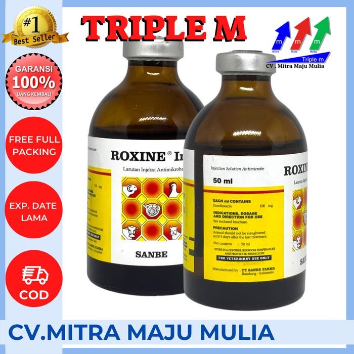 PetShoPq- Roxine 50 Ml Dan 100 Ml - Obat Untuk Ternak