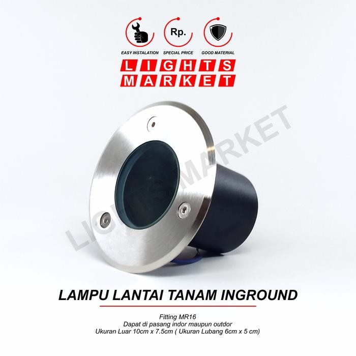 dfue- Lampu Lantai Outdoor Tanam Led Waterproof Inground Light