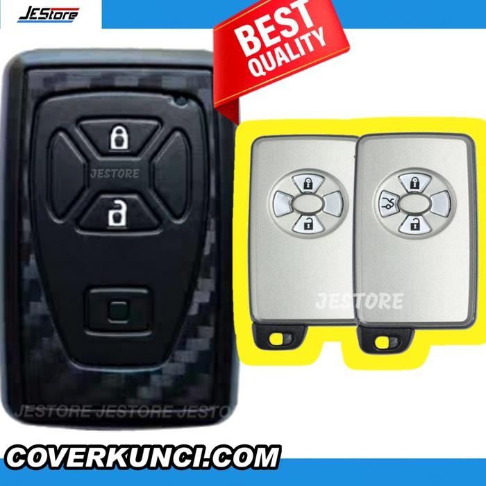 Ready YARIS ALPHARD Cover Kunci TOYOTA Casing Kunci TOYOTA CARBON BK YARIS BAKPAO Sarung Remote
