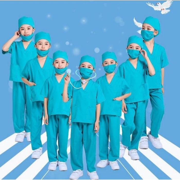 bull- Mainan Baju Dokter Anak Import - Baju Oka Anak - Baju Dokter Jaga