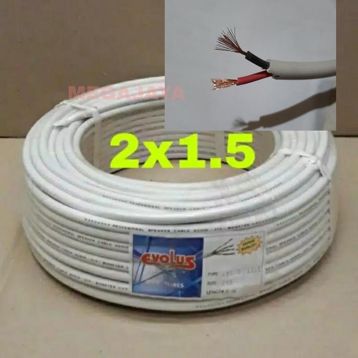 kabel listrik meteran nym hyo 2x1,5 serabut tembaga asli