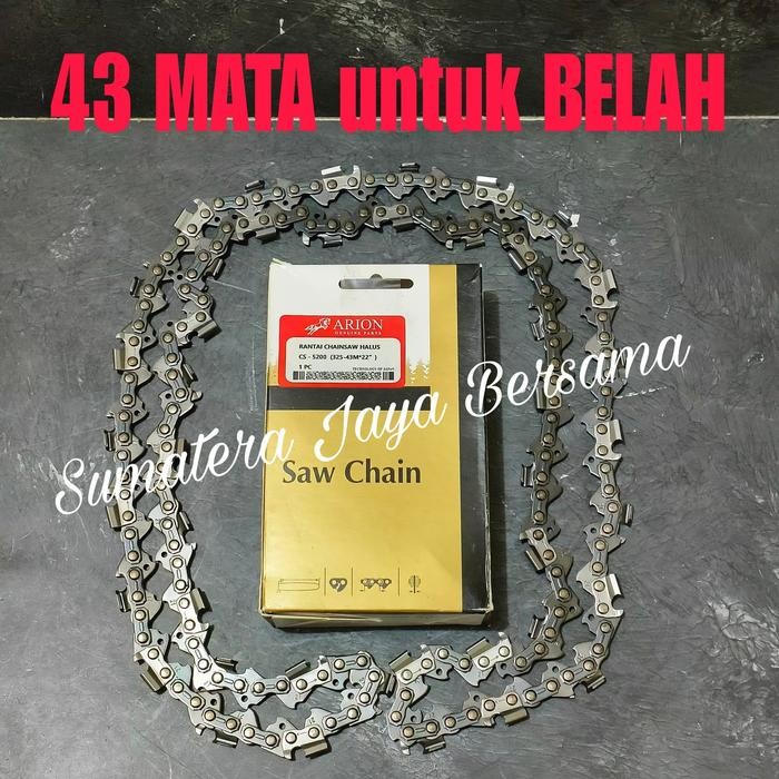 Rantai chainsaw 22 inch belah chain saw 22" belah Besi Gergaji