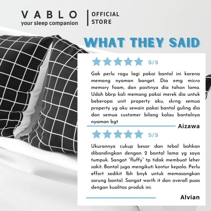 03h2- Vablo Valerie Bantal Micro Memory Foam - 1Pcs