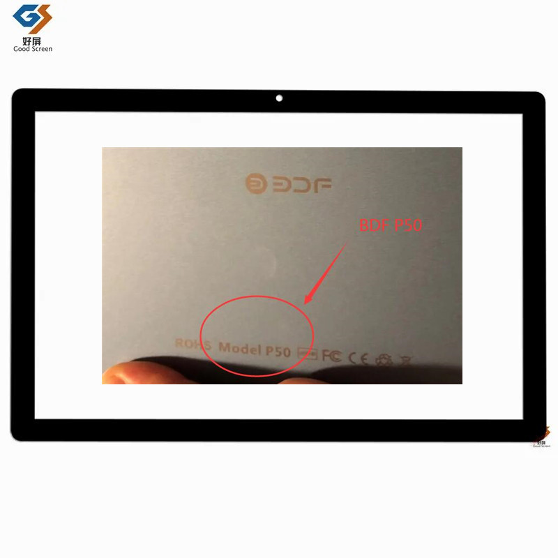 Black New For Bdf P50 10.1 Inch Tablet Mtk6762 Tablet Capacitive Touch Screen Digitizer Sensor