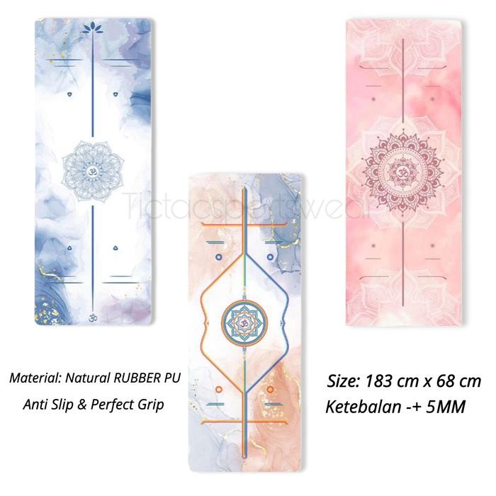 YOGA MAT PU PREMIUM (FREE BAG) / MATRAS YOGA PU ANTI SLIP