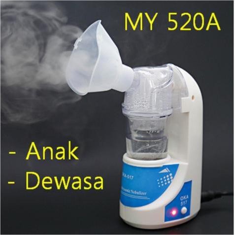 Ready NEBULIZER ULTRASONIC PORTABLE KOMPLIT SET / Nebulizer Pocket / Mesin Uap Dahak Portable