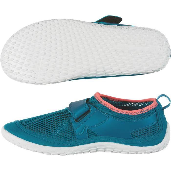 PROMO Decathlon Subea Sepatu Aquashoes Velcro Dewasa - Aquashoes 500 Biru Pink - 8578993