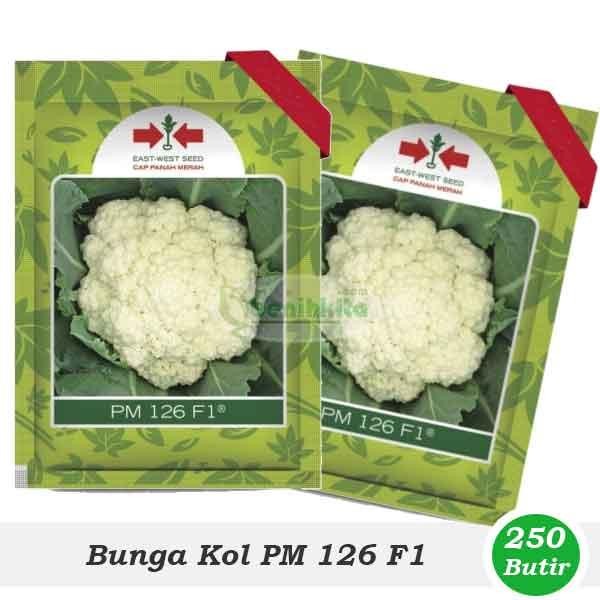 [ Benih-Bibit Kembang Kol Dataran Rendah PM 126 F1 (Cap Panah Merah) ]