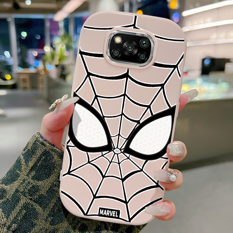 Casing Hp Untuk Xiaomi POCO X3 POCO X3 Pro POCO X3 GT POCO X3 NFC Case Casing Jaring laba-laba HP Ka