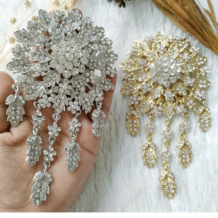 Bros kebaya jumbo Clips Souvenir - silver