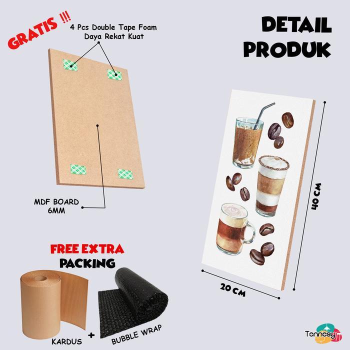 HIASAN DINDING WALL DECOR PAJANGAN POSTER DEKORASI KAMAR RUMAH COFFEE KOPI DRINK PAJANGAN POSTER