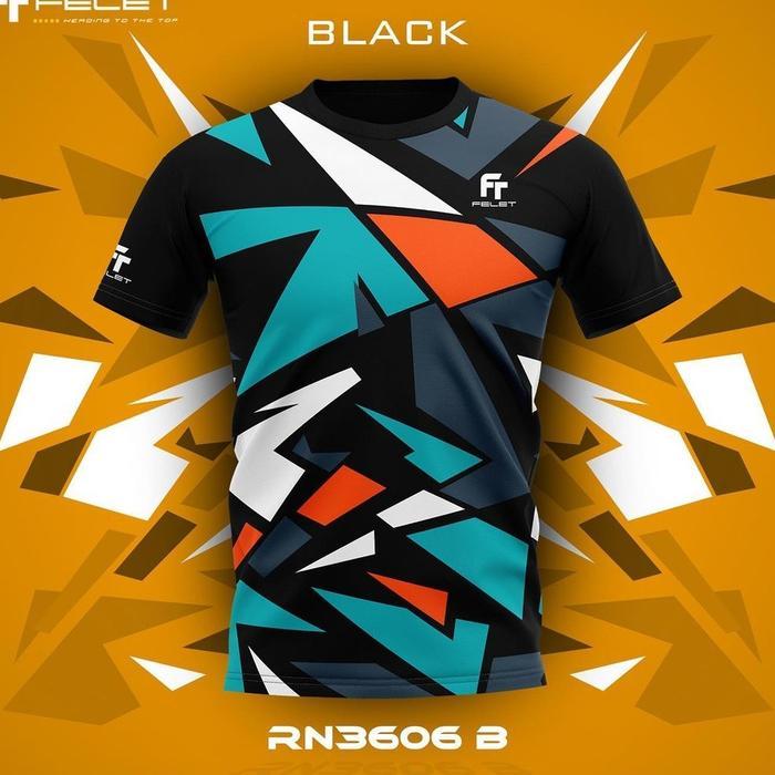 Baru Kaos Jersey Badminton Felet Quick Dry Graphic Tee Original Jersey Olahraga Felet Sport Sport