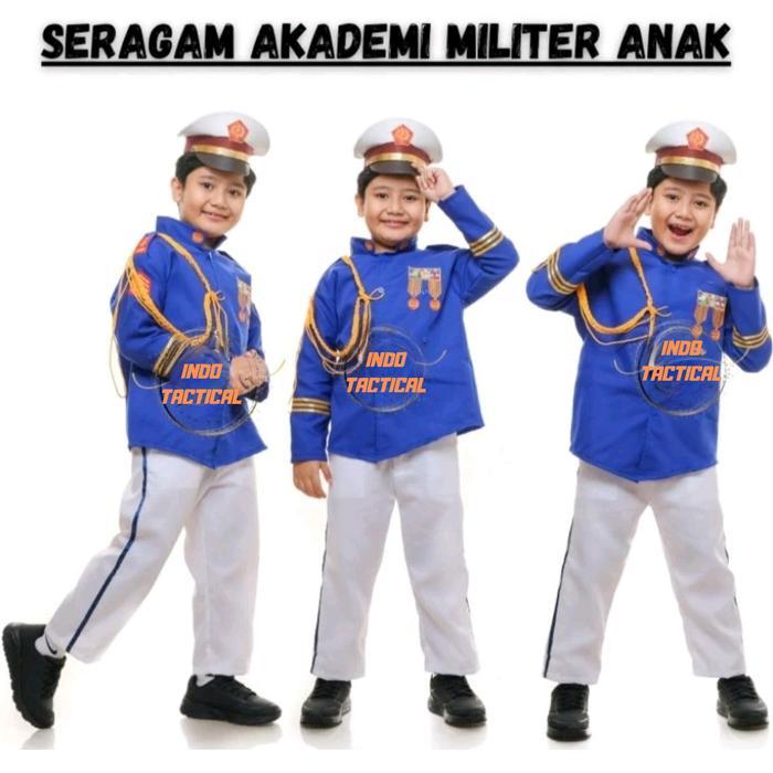 Baju Seragam Akmil Anak, Baju Akademisi Militer anak, Baju Akmil Cilik - Akmil Anak Laki, S