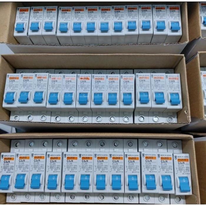 MCB MULTI9 2A 4A 6A 10A 16A 20A 25A 32A 40A 2 AMPERE MERLIN GERIN PLN 450W CL2 SPLN BREKER