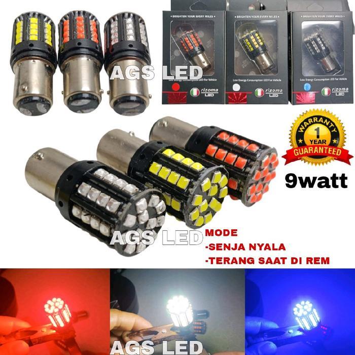 Bohlam Stop Led Mobil Dan Motor 44 Led Sdm 3030 Dc Super Brightness Led Mode Senja Dan Rem Soket 2