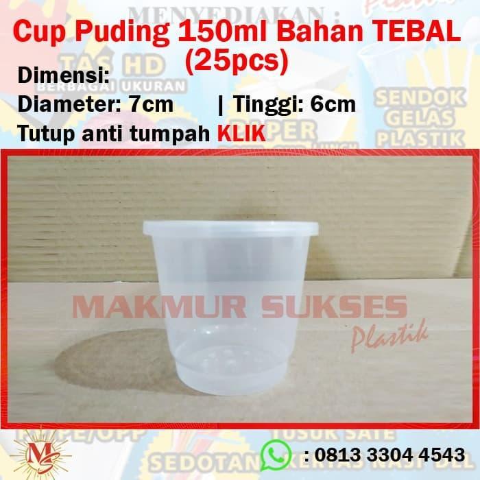 Cup Puding 150ml Tebal (25pcs)