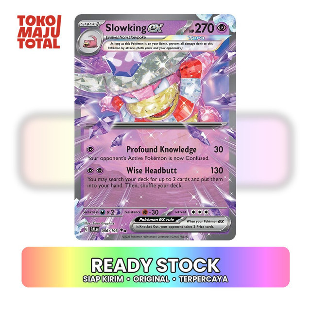 EN - Slowking ex #86 - Paldea Evolved - Pokemon English, Kartu Pokemon TCG, Pokemon Trading Card Gam