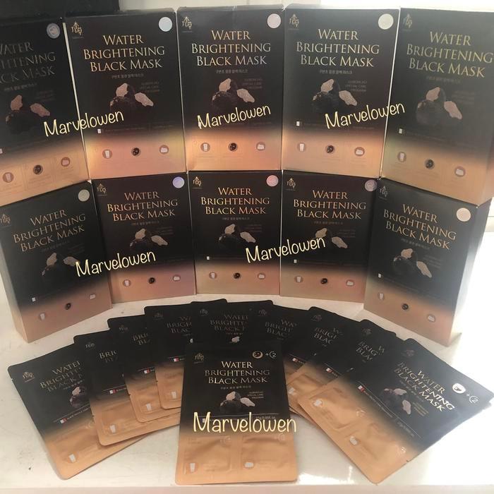 GUBONCHO WATER BRIGHTENING BLACK MASK ORIGINAL KOREA (PAKET 5 GRATIS