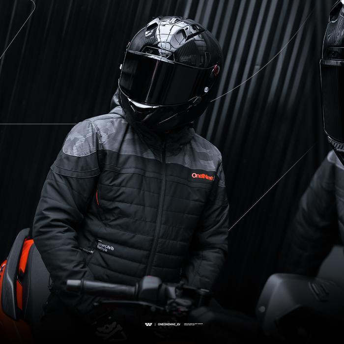 Promo Oneonenine Ksr Jaket Puffer Nomad Six Black Series - Jaket Gelembung Motor Sport