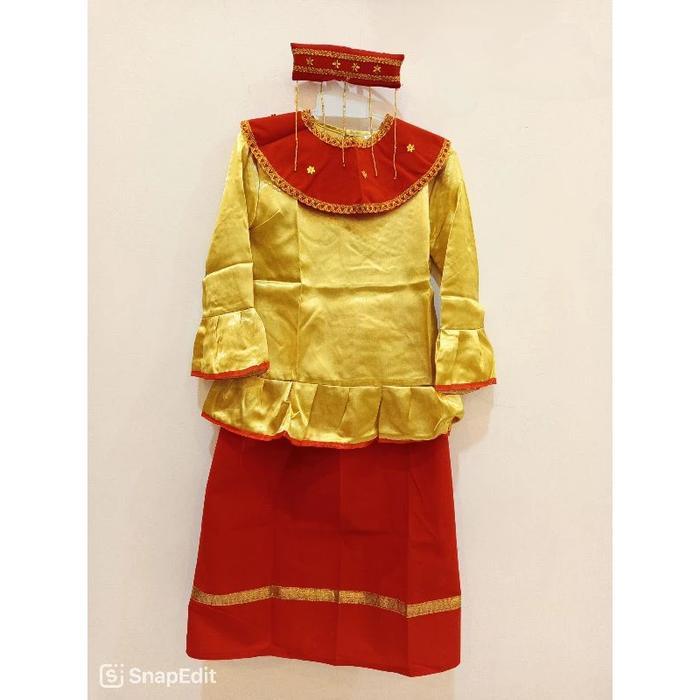 Baju Adat Betawi Cadar Anak Cewe Perempuan TK SD