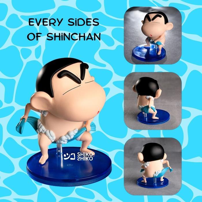 Fgrsc Figure Crayon Shinchan Take A Bath Action Figur Mandi Pahlawan Bertopeng Buddha Belalai Gajah