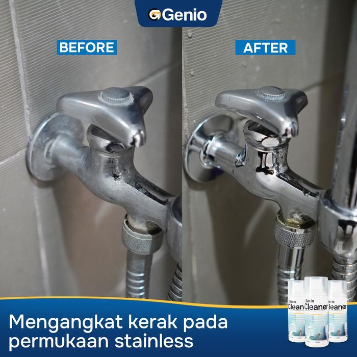 Genio PAKET BUNDLING Genio Cleaner & Kitchen Cleaner & Glass Cleaner - Cairan Pembersih Kerak