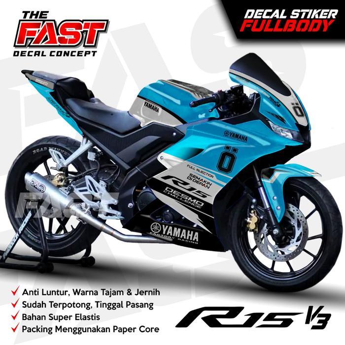 Bisa Cod_Decal R15 V3 Full Body Stiker R15 V3 Full Body Dekal R15 V3 Ohlins Variasi Stiker R15 V3