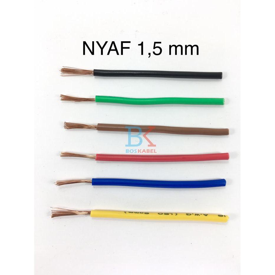 Kabel NYAF Perdana 1x1,5 (Meteran)