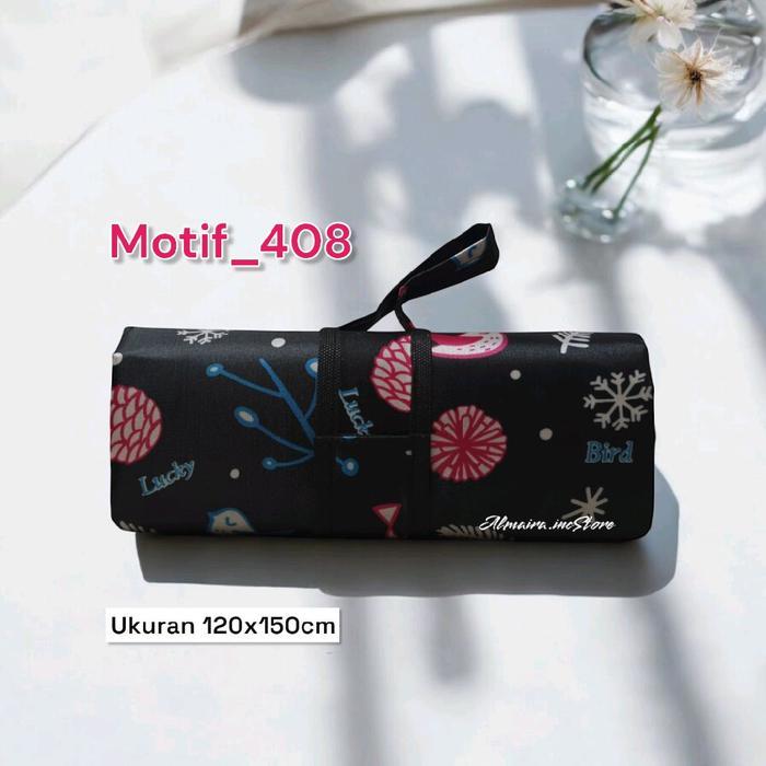 Tikar Lipat Tikar Piknik Microsatin Anti Air Anti Slip 120X150.Cm Camping Outdoor Terlaris