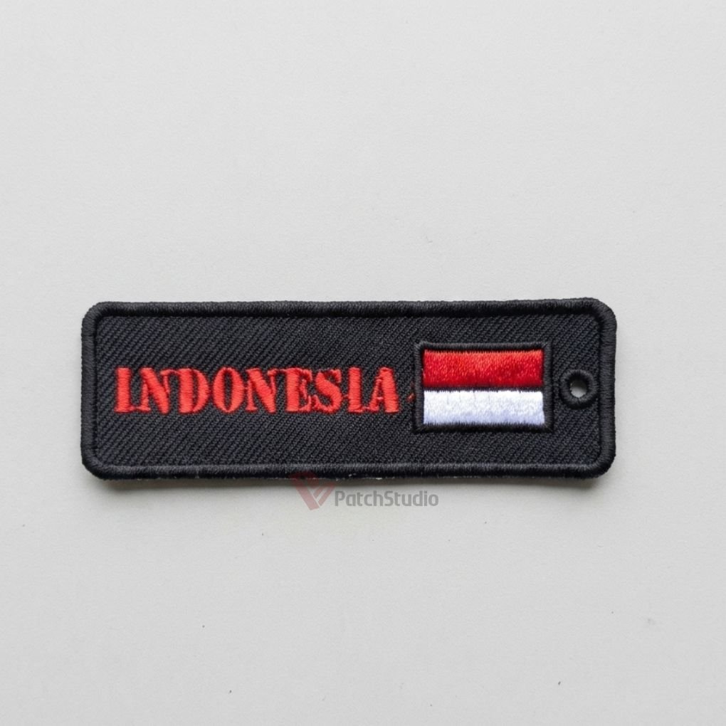 R-PS13 BENDERA INDONESIA BET | PATCH BORDIR GAMBAR LOGO TEMPELAN/FASHION