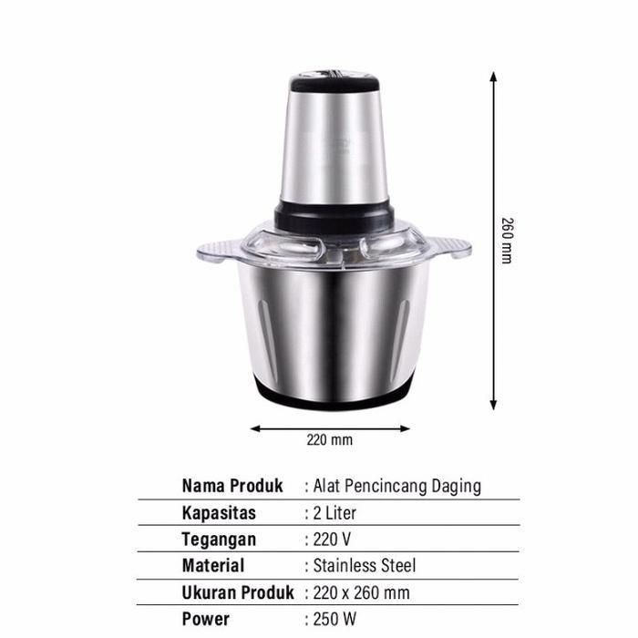 NEW Blender Daging Stainless Jumbo Chopper Blender Elektrik Penggiling