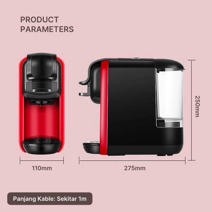 Mesin Kopi Automatic Capsule Coffee Maker 19 Bar