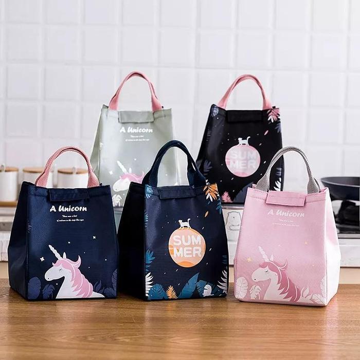 Tas Bekal Anak Motif Unicorn / Lunch Bag Unicorn