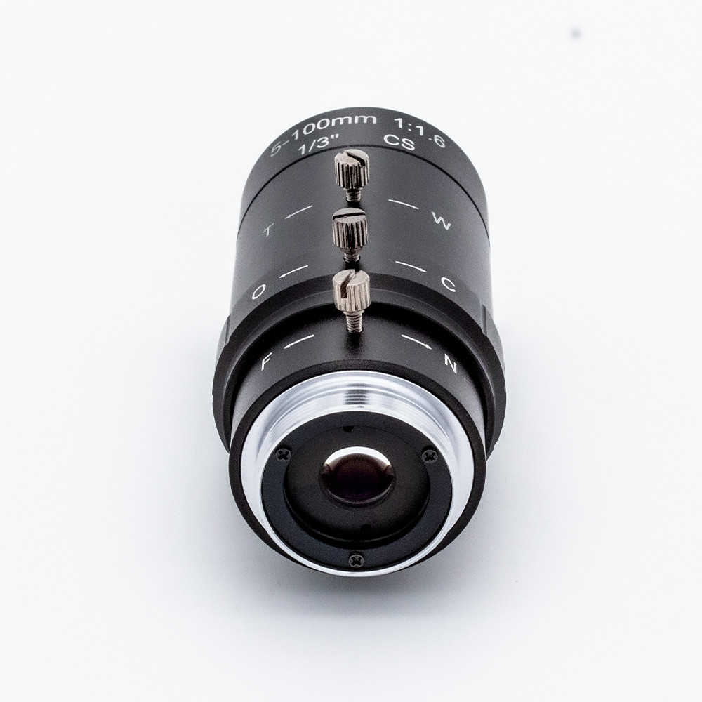 WGWK-C35-100A CCTV 5-100mm Camera Lens CS Mount 3MP Manual Zoom For Industrial Machine Vision IP