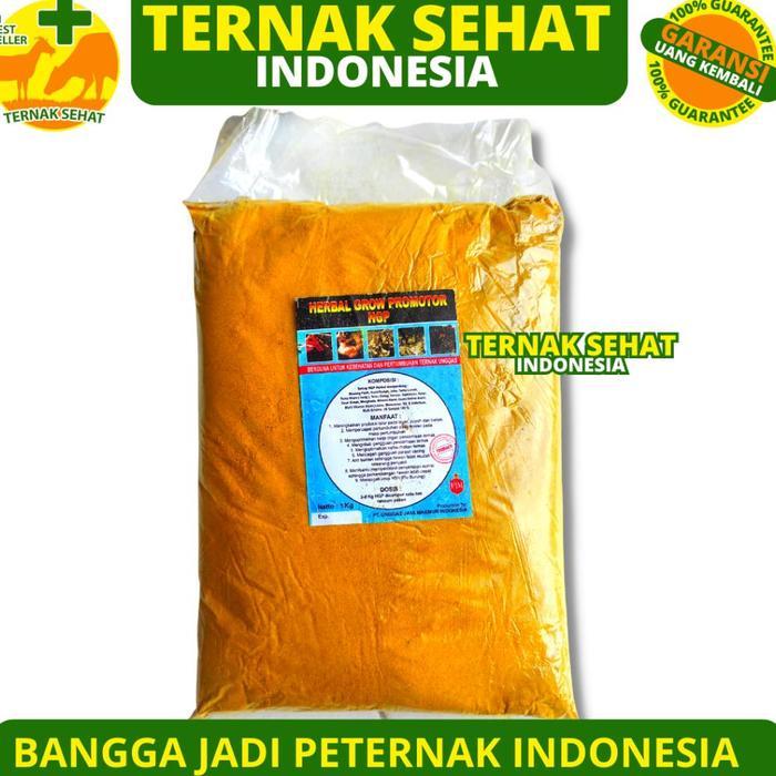 Terlaris Herbal Grow Promotor Hgp 1 Kg Unggas Jaya - Jamu Herbal Meningkatkan Pertumbuhan Ayam