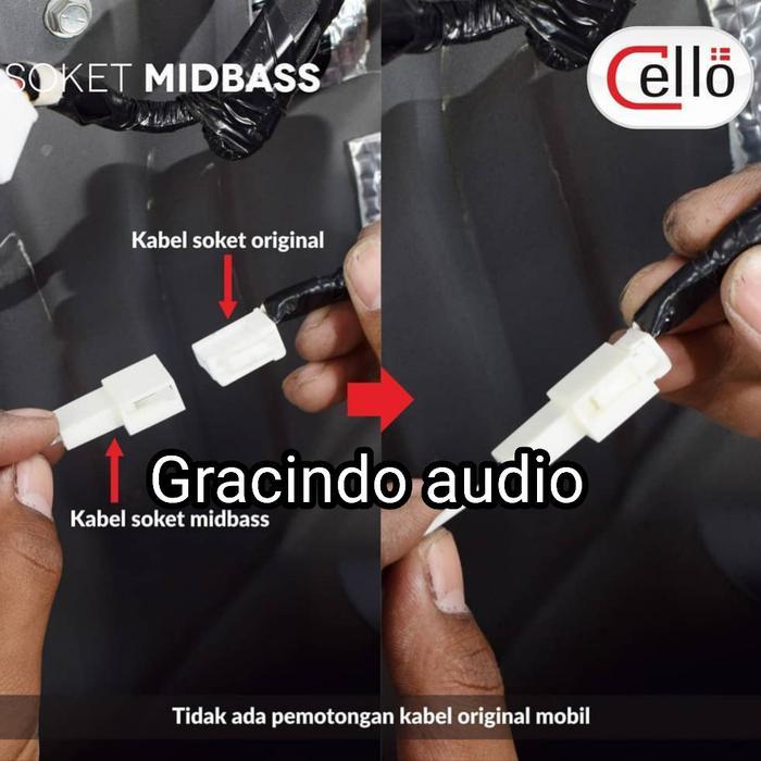 Speaker pintu Coaxial Cello 3way PNP OEM Mitsubishi XPander Pajero