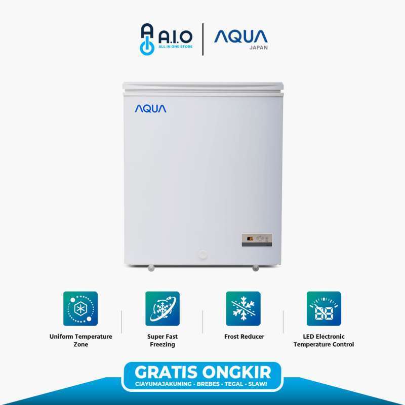 AQUA - CHEST FREEZER 1 PINTU - AQF 150TF | PROMO GRATIS ONGKIR