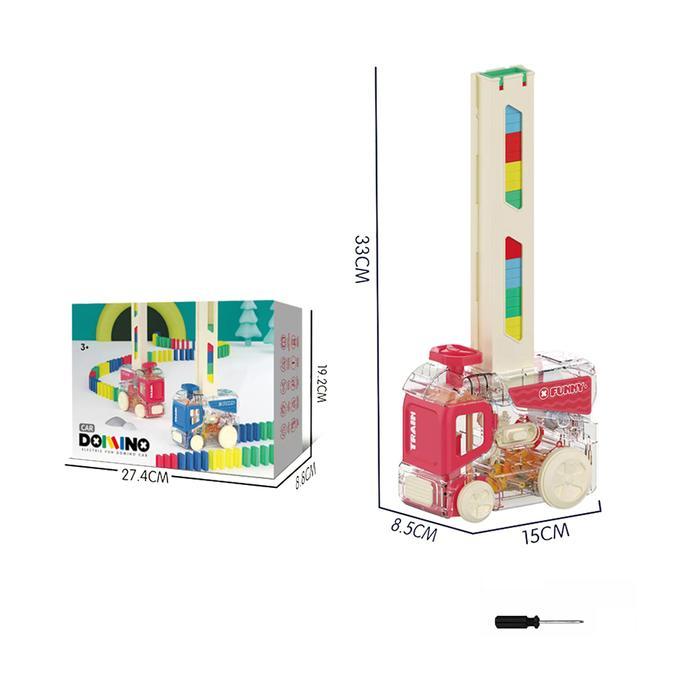 Go Project Kiddy Fun Set Domino Car - Merah Toy Kids Toy Koleksi Mainan Anak Permainan Bongkar